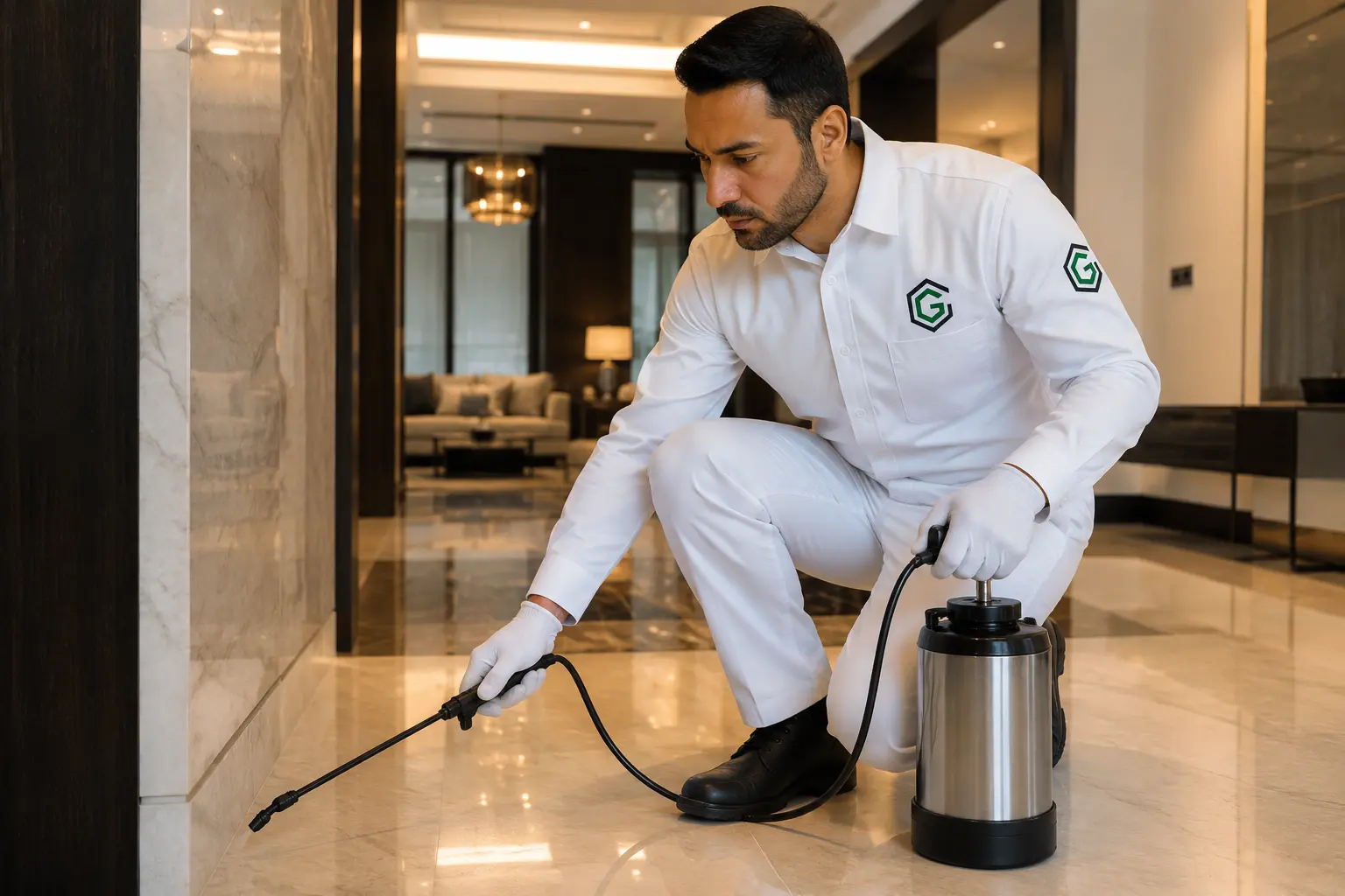 مندوب الشركة الالمانية للحشرات